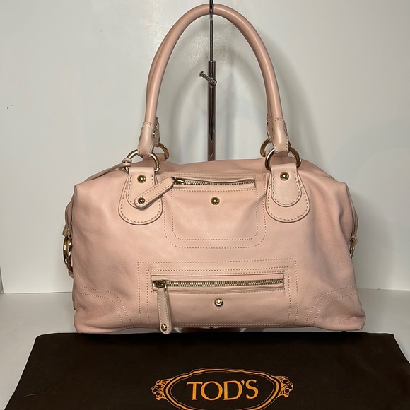 Tod's Handbags - SOLD - TOD’s pink leather satchel
